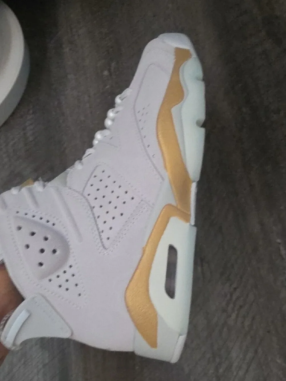 JORDAN 6 Retro Craft Pearl Size 7